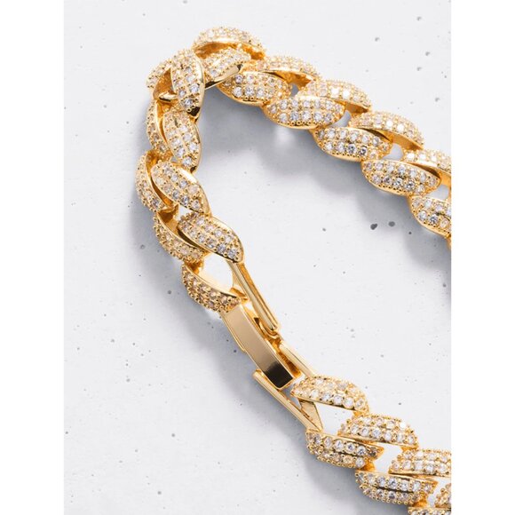 OBJKTS Jewelry | Gold-Plated Cuban Chain Link Bracelet - Picture 3 of 7